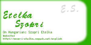 etelka szopri business card